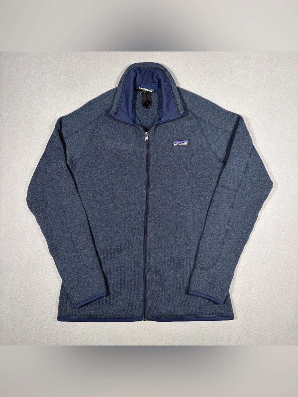 Patagonia Better Sweater Jacket Womens Medium Navy Blue Outdoors Nature